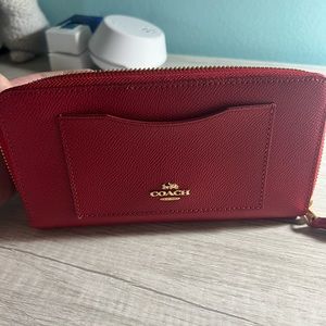 Red Coach Wallet